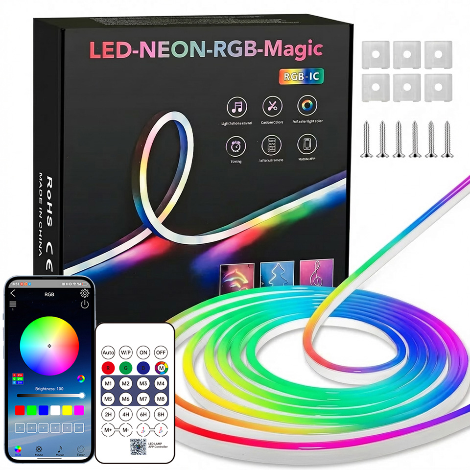 Home Decor App Free - Fita LED Neon RGB Bluetooth 1-10m