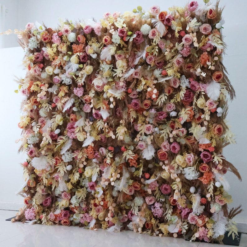 Home Decor Event - Fundo De Parede De Flor Artificial