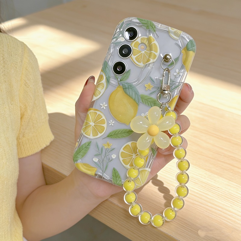 Home Decor Yellow - Capa de Celular com Cordão e