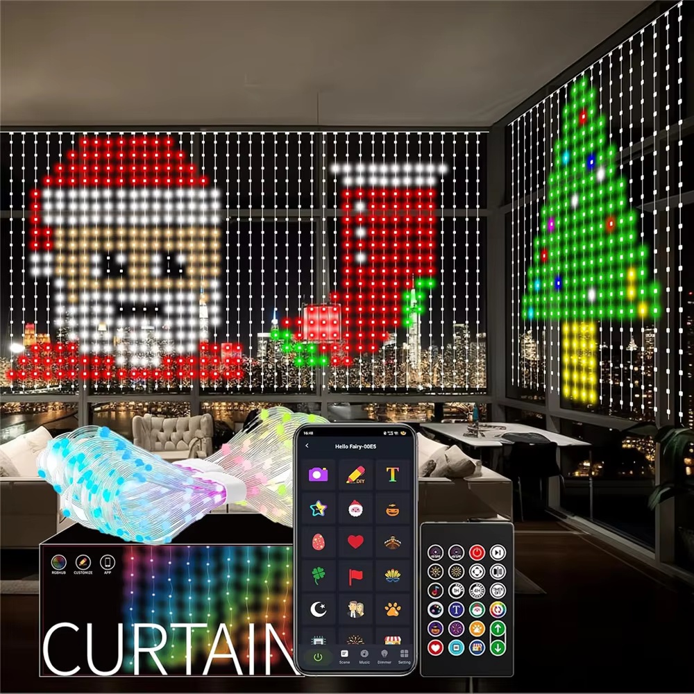 Home Decor App Free - Luzes de Cortina LED Inteligentes RGB