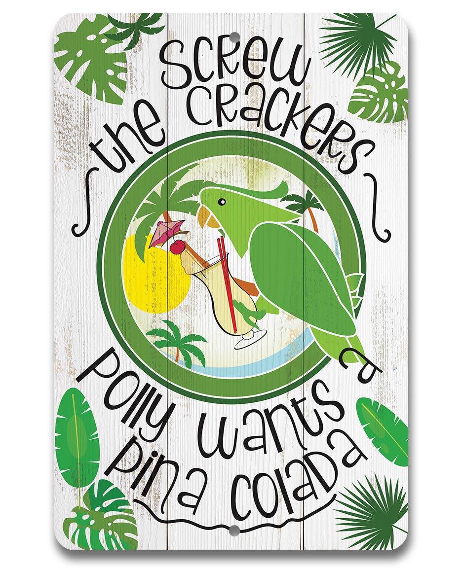 Home Decor Green - Polly Wants Pina Colada - Placa