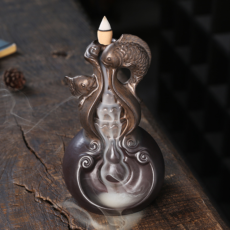 Home Decor Zen Style - Queimador de Incenso de Refluxo em