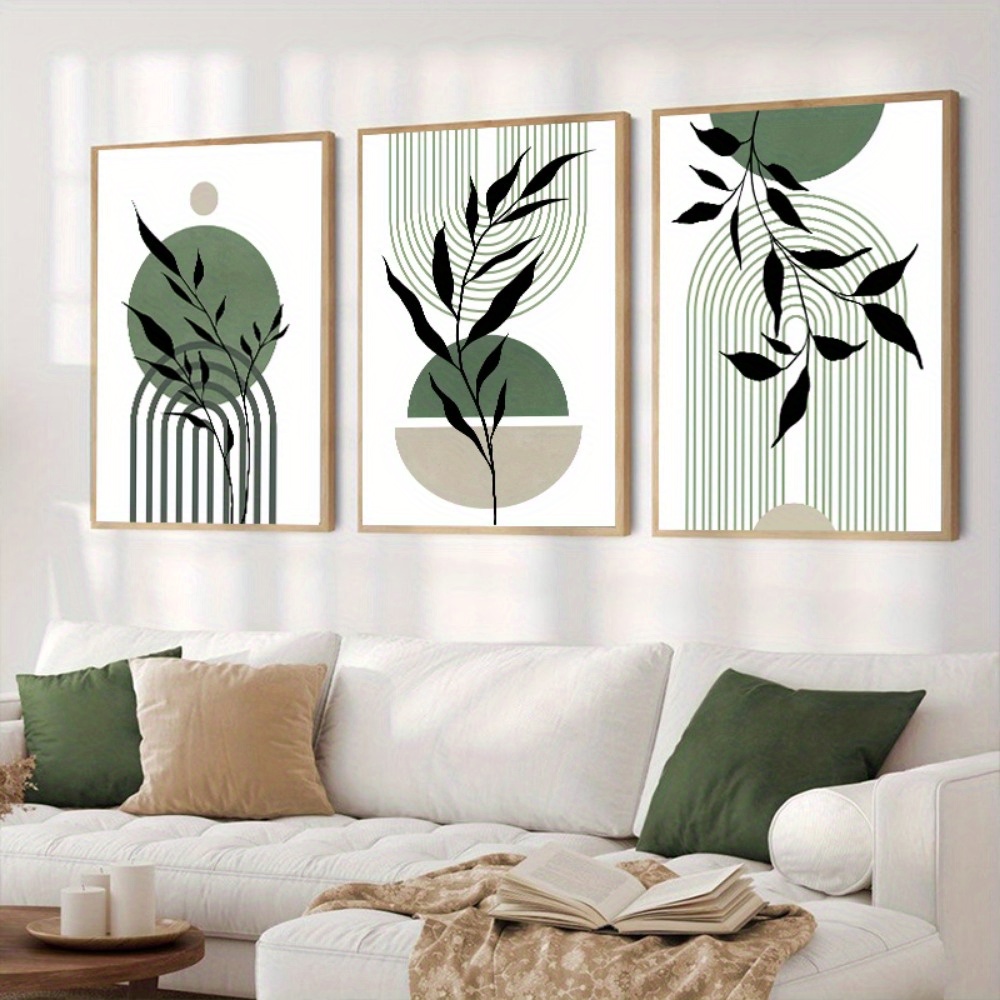 Home Decor Green - 3 pçs sálvia verde boho arte