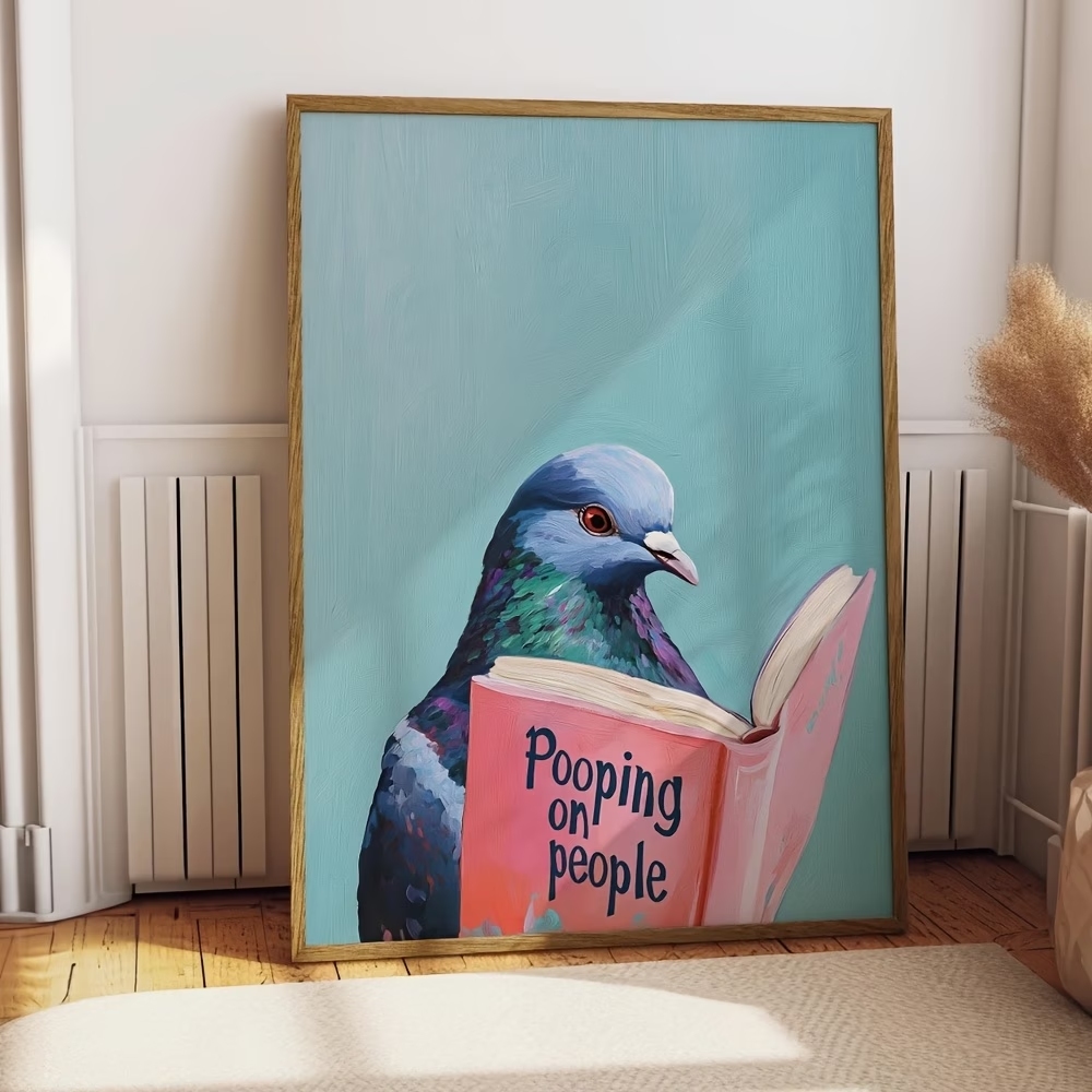 Home Decor Reviews - Pintura em tela moderna de pombos