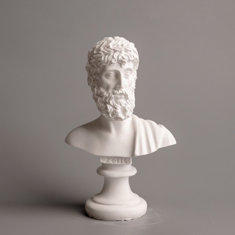 Home Decor From Clay - Zeus, uma figura da mitologia grega,