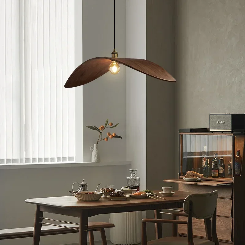 Home Decor Zen Style - Lustre moderno de nogueira wabi sabi,