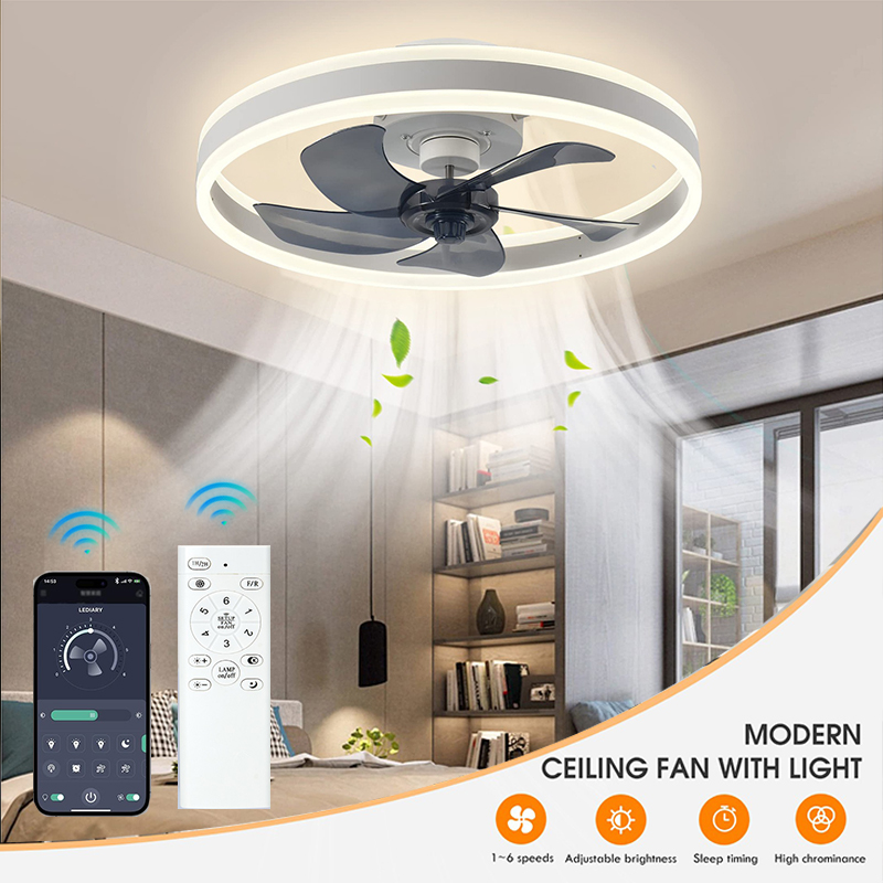 Home Decor App Free - Ventilador de teto com luz LED,