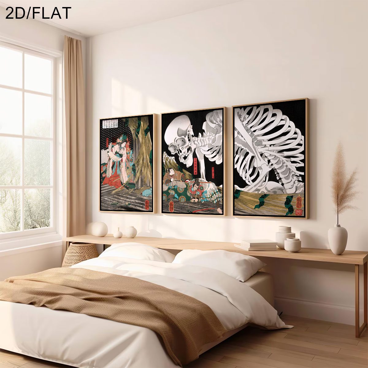 Conjunto de 3 Peças de Arte em - Home Decor Japanese avaliação e preço