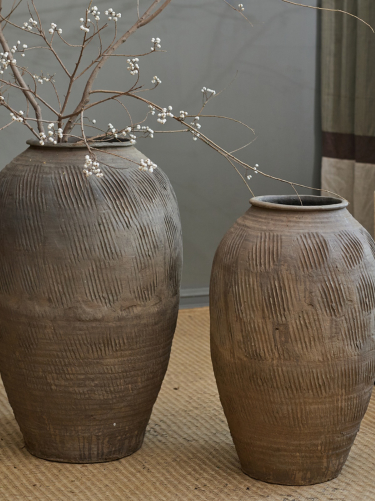 Vaso de Flores Grande em Terra - Home Decor Zen Style avaliação e preço