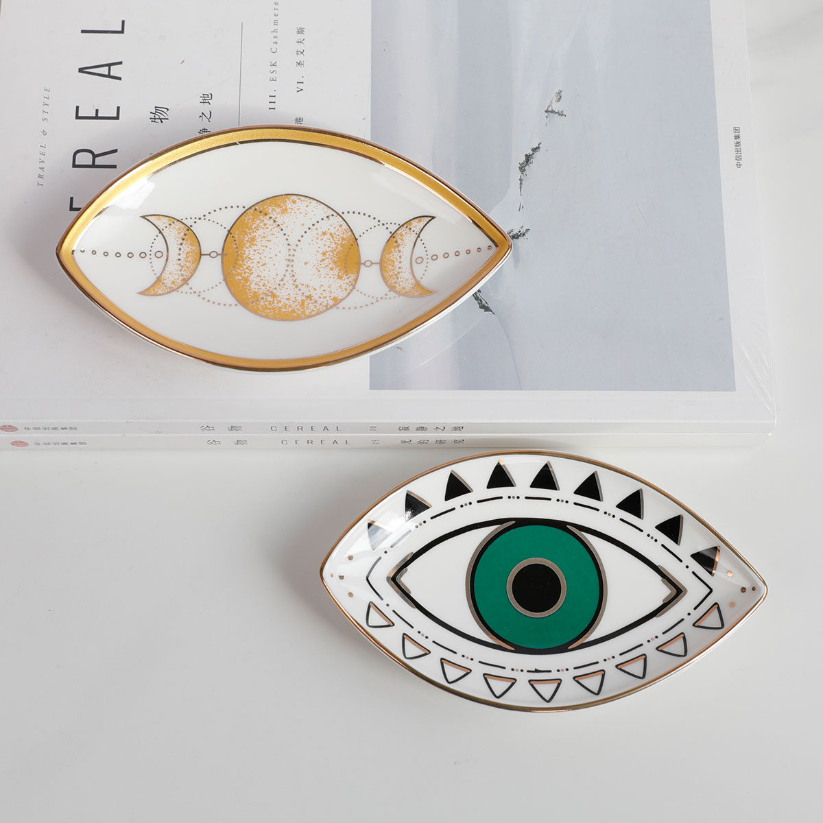 Prato de berloque anel prato c - Ceramic Trinket Dish avaliação e preço