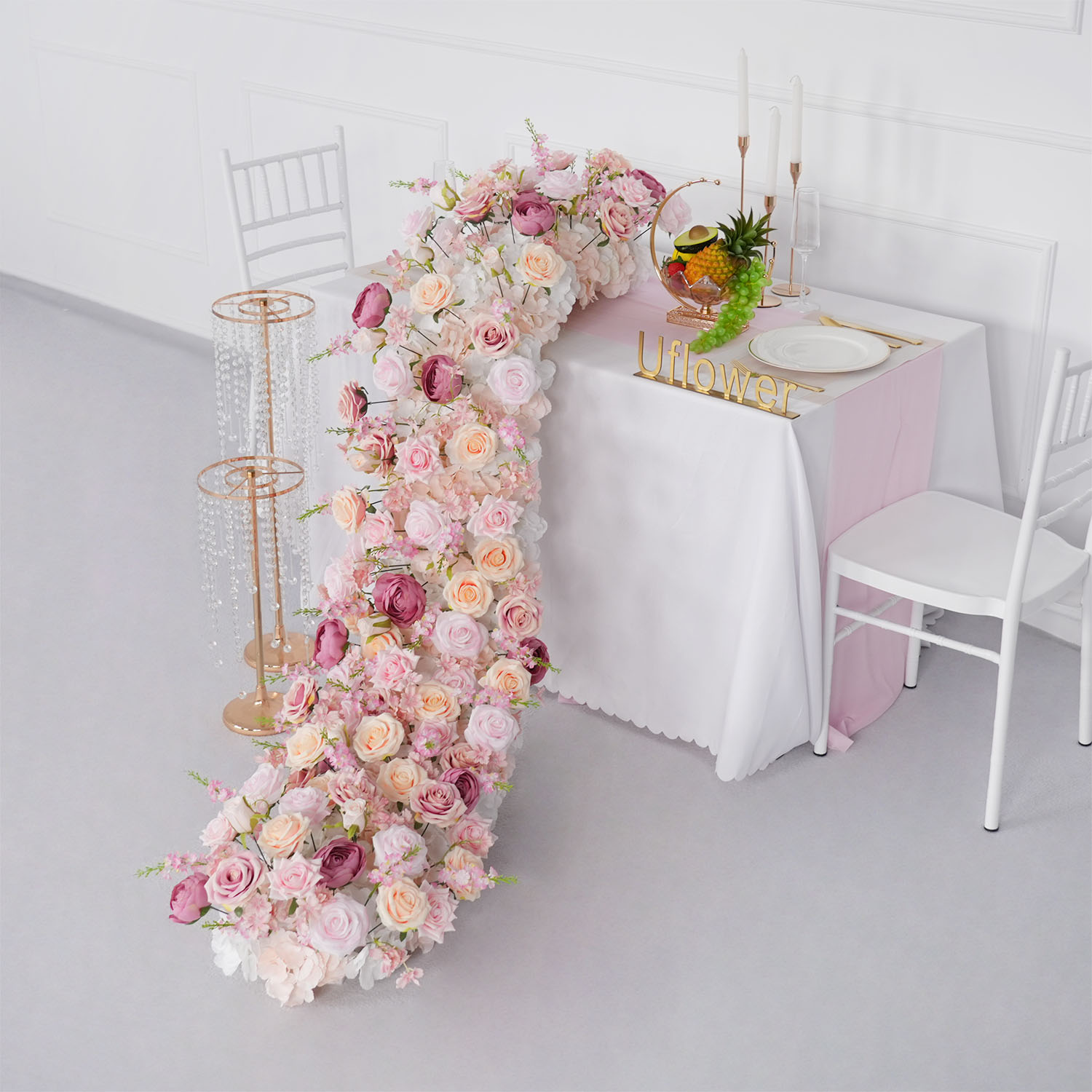 Uflower luxo flor artificial l - Home Decor Event avaliação e preço