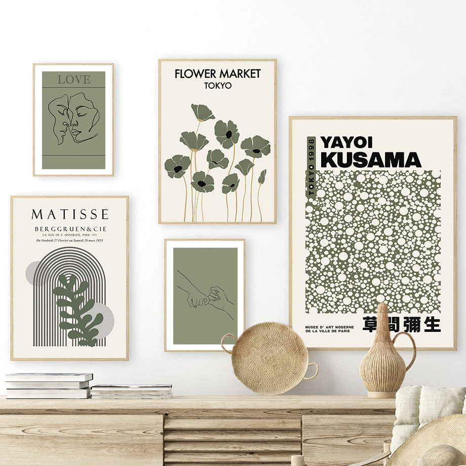Pintura em tela verde sálvia Y - Home Decor Green avaliação e preço