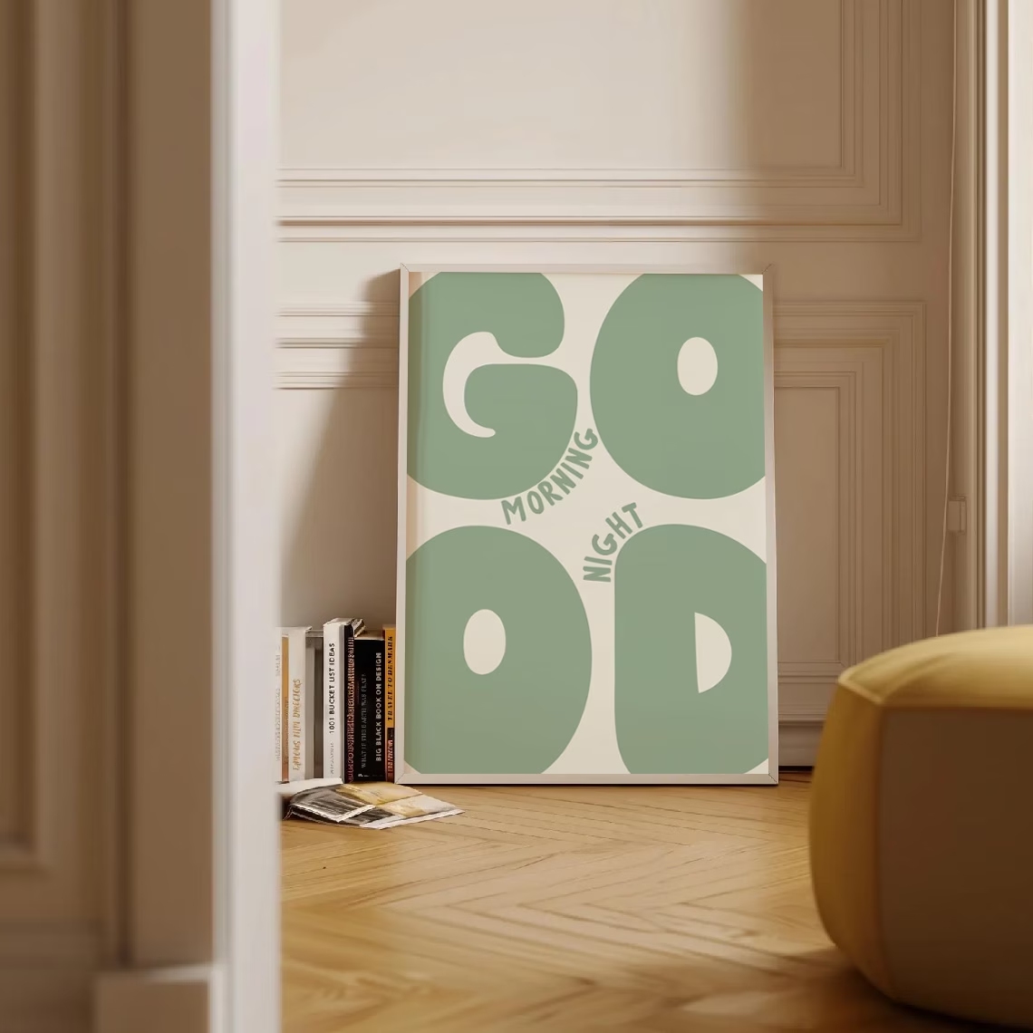Arte de parede moderna com cit - Home Decor Green avaliação e preço