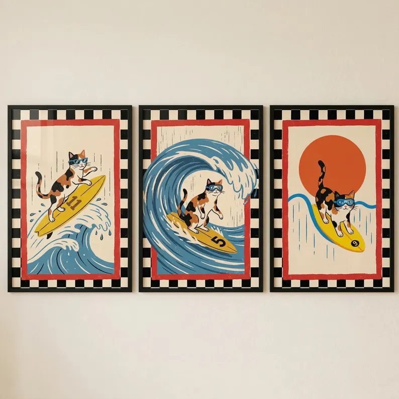 Conjunto de 3 Peças: Pôsteres  - Home Decor Japanese avaliação e preço