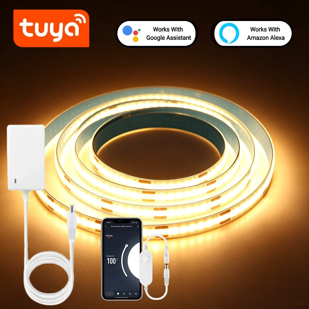 Fita de LED COB inteligente Tu - Home Decor App Free avaliação e preço